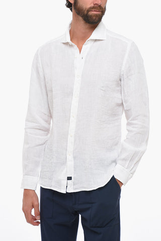 French Collar Linen Shirt