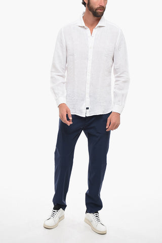 French Collar Linen Shirt
