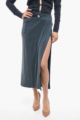 Side Split ESPELHO Maxi Skirt with Cut-outs