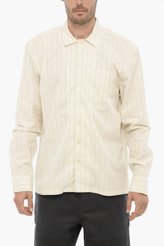 Spread Collar Striped CRUISE Shirt With Breast Pocket