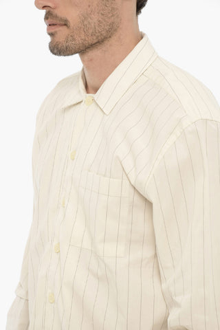 Spread Collar Striped CRUISE Shirt With Breast Pocket