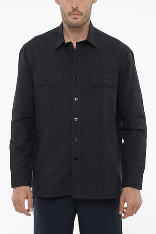 Micro Checked NICO Shirt with Double Breast Pocket