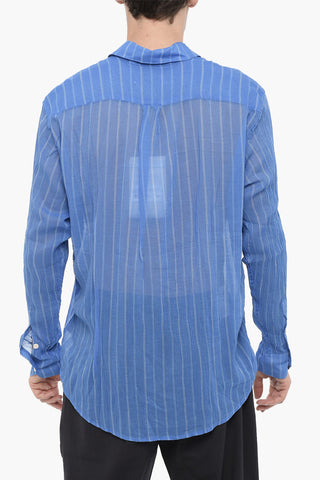 Hairline Striped INITIAL Shirt with Breast Pocket