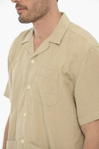 Camicia a Quadri Rip Stop con Bottoni Logati