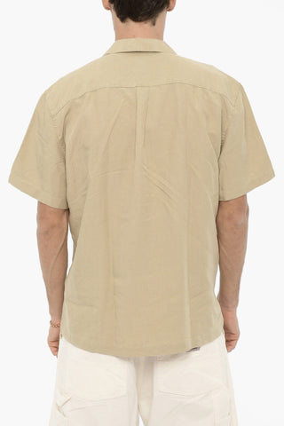 Camicia a Quadri Rip Stop con Bottoni Logati