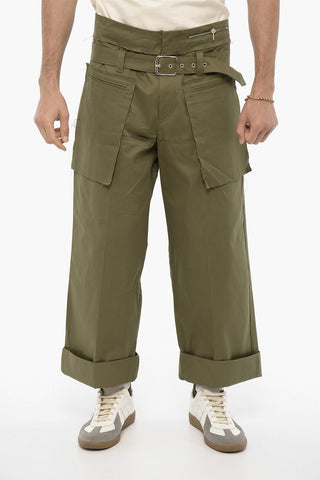 Pantalone ad Orlo con Risvolto e cintura
