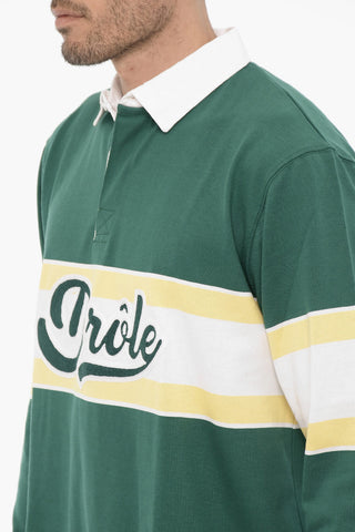 Long-Sleeve Polo with Maxi Logo