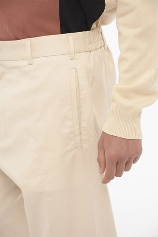 Pantalon Casual con Zip alla Caviglia