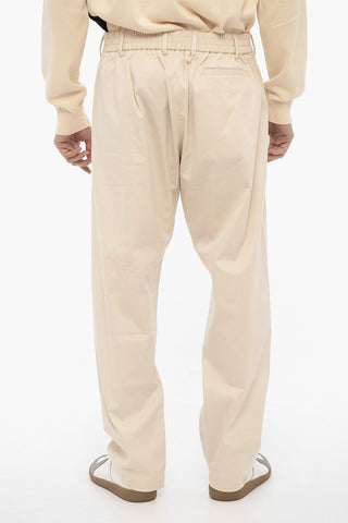 Pantalon Casual con Zip alla Caviglia