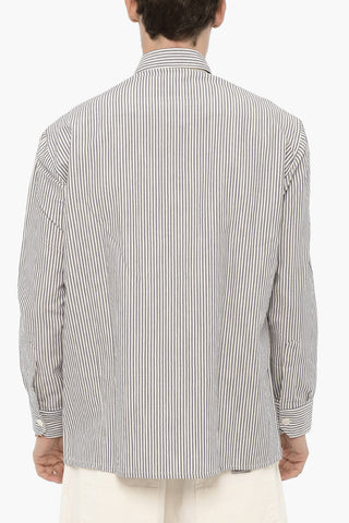 Camicia NICO Bicolore a Righe con Doppio Taschino