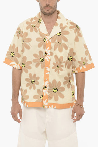Short Sleeve Floral-Printed Shirt