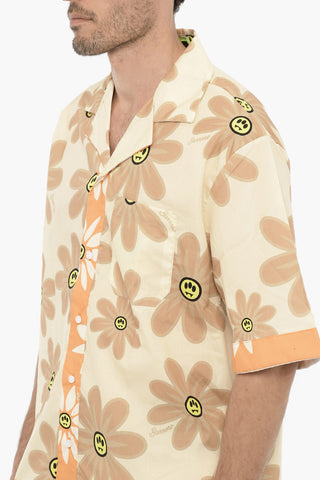Short Sleeve Floral-Printed Shirt