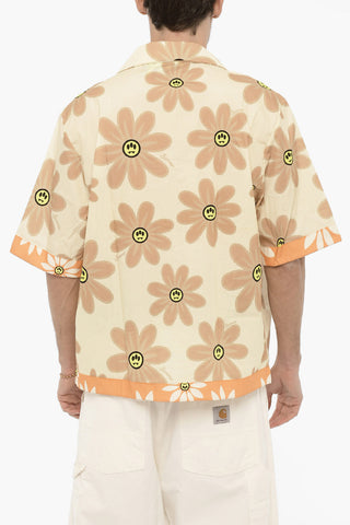 Short Sleeve Floral-Printed Shirt
