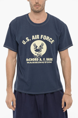 Crew-Neck cotton T-shirt with Frontal Print