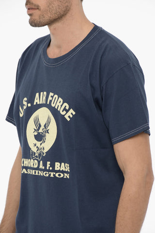 Crew-Neck cotton T-shirt with Frontal Print