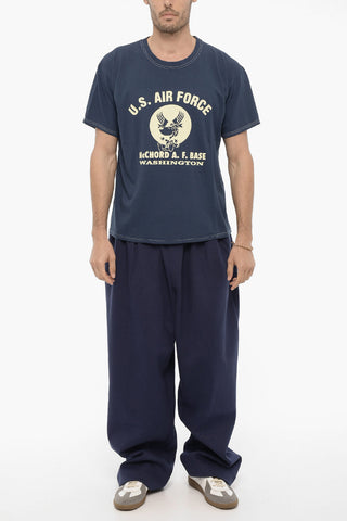 Crew-Neck cotton T-shirt with Frontal Print