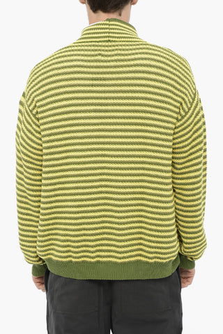 Two-Tone Striped Cardigan