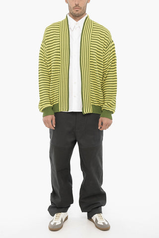 Two-Tone Striped Cardigan