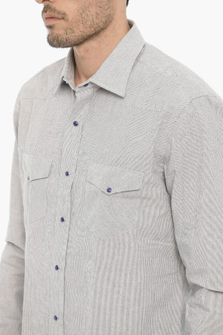 Camicia TEXANA a Righe Hairline con Doppio Taschino