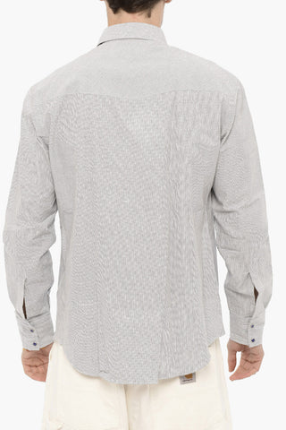 Camicia TEXANA a Righe Hairline con Doppio Taschino