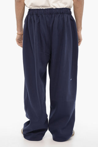 2-Pockets Casual Pants with Drawstring Waist