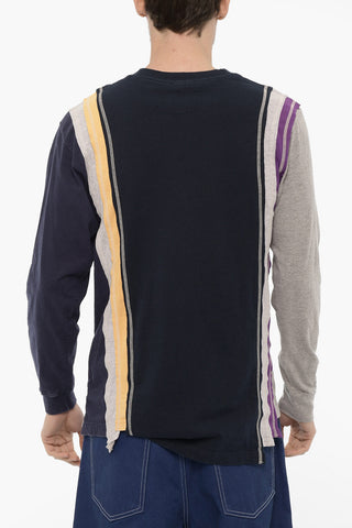 Long Sleeve Crew-Neck T-shirt with Maxi Print