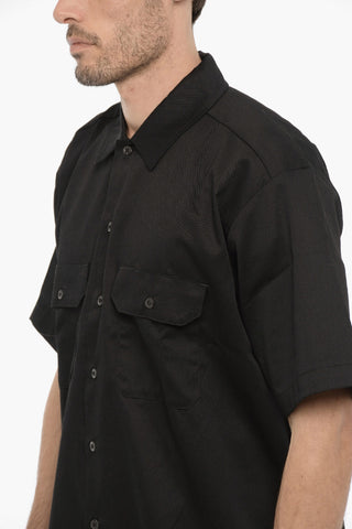 ICONS Short Sleeve Oversized Shirt with Double Breast Pocket