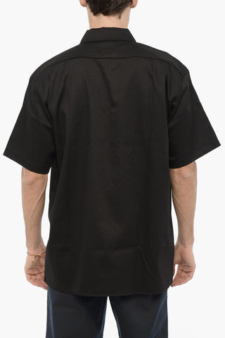 ICONS Short Sleeve Oversized Shirt with Double Breast Pocket