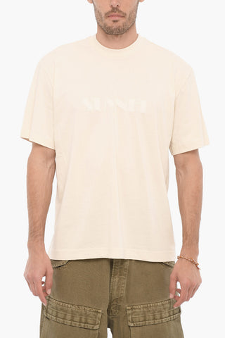 Solid Color UNISEX Crewneck T-Shirt with Embossed Logo