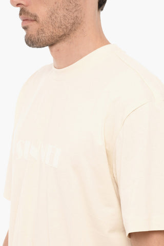 Solid Color UNISEX Crewneck T-Shirt with Embossed Logo