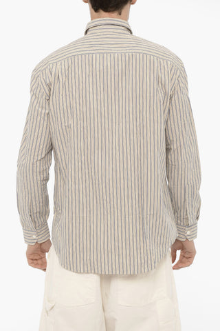 Camicia ALBERTO a Righe Bengal con Collo Francese