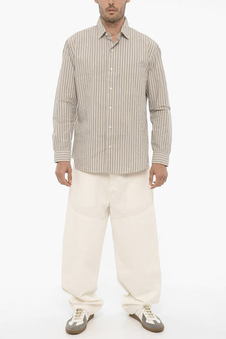 Camicia ALBERTO a Righe Bengal con Collo Francese
