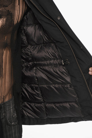 Solid Color GALE Down Jacket with Removable Hood