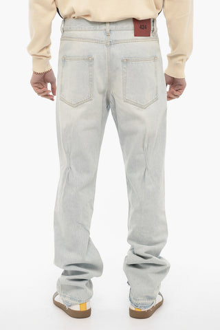 Frayed-Hem Boyfriend Jeans 22cm