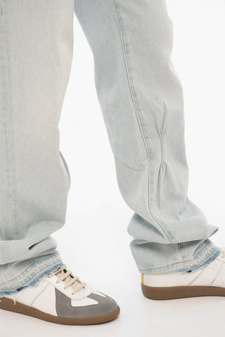 Frayed-Hem Boyfriend Jeans 22cm