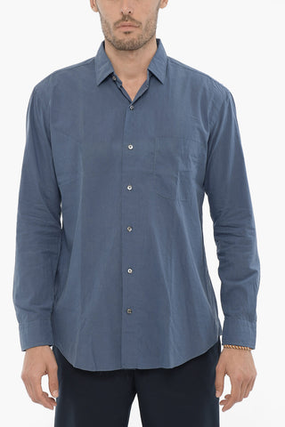 Camicia ALBERTO in Popeline di cotone con collo Italiano