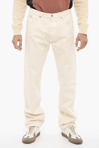 Twill HEATH Jeans with Logo Button 21cm
