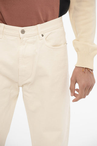 Twill HEATH Jeans with Logo Button 21cm