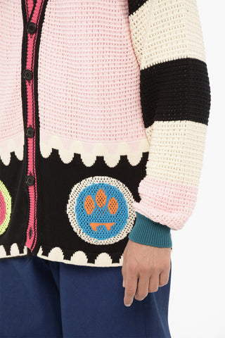 Embroidered Crochet UNISEX Cardigan