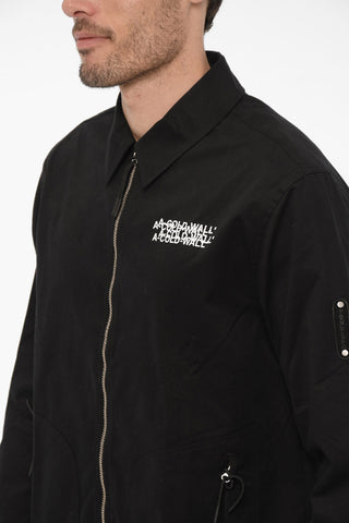 Cotton Overshirt with Maxi Back Logo