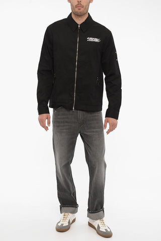 Cotton Overshirt with Maxi Back Logo