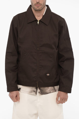 ICONS Solid Color Lightweight Jacket with Zip Closure