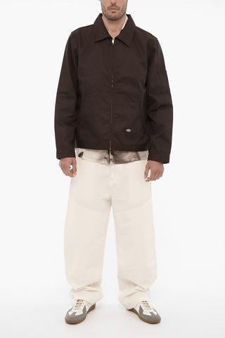 ICONS Solid Color Lightweight Jacket with Zip Closure