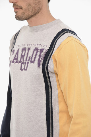 Long Sleeve Crew-neck T-Shirt with Front Print