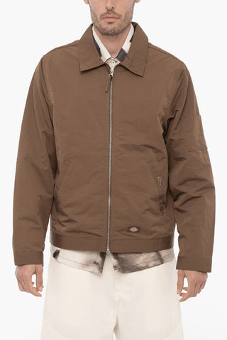 POP TRADING COMPANY Nylon Windbreaker Jacket with Zip Closure