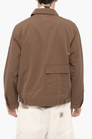 POP TRADING COMPANY Nylon Windbreaker Jacket with Zip Closure