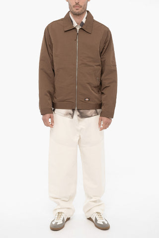POP TRADING COMPANY Nylon Windbreaker Jacket with Zip Closure