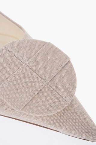Slingback LE CHAUSSURES DUELO In Tessuto con Punta Point 5cm
