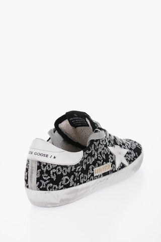 Sneakers Base SUPER-STAR In Strass con Logo All-Over