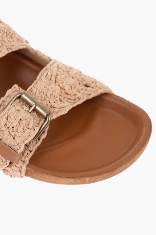 Solid Color LENNYO Sandals with Double Buckle